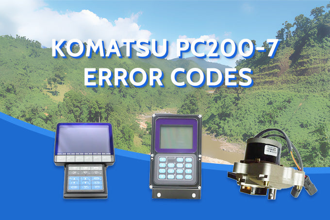 Komatsu PC200-7 Error Code on the Monitor