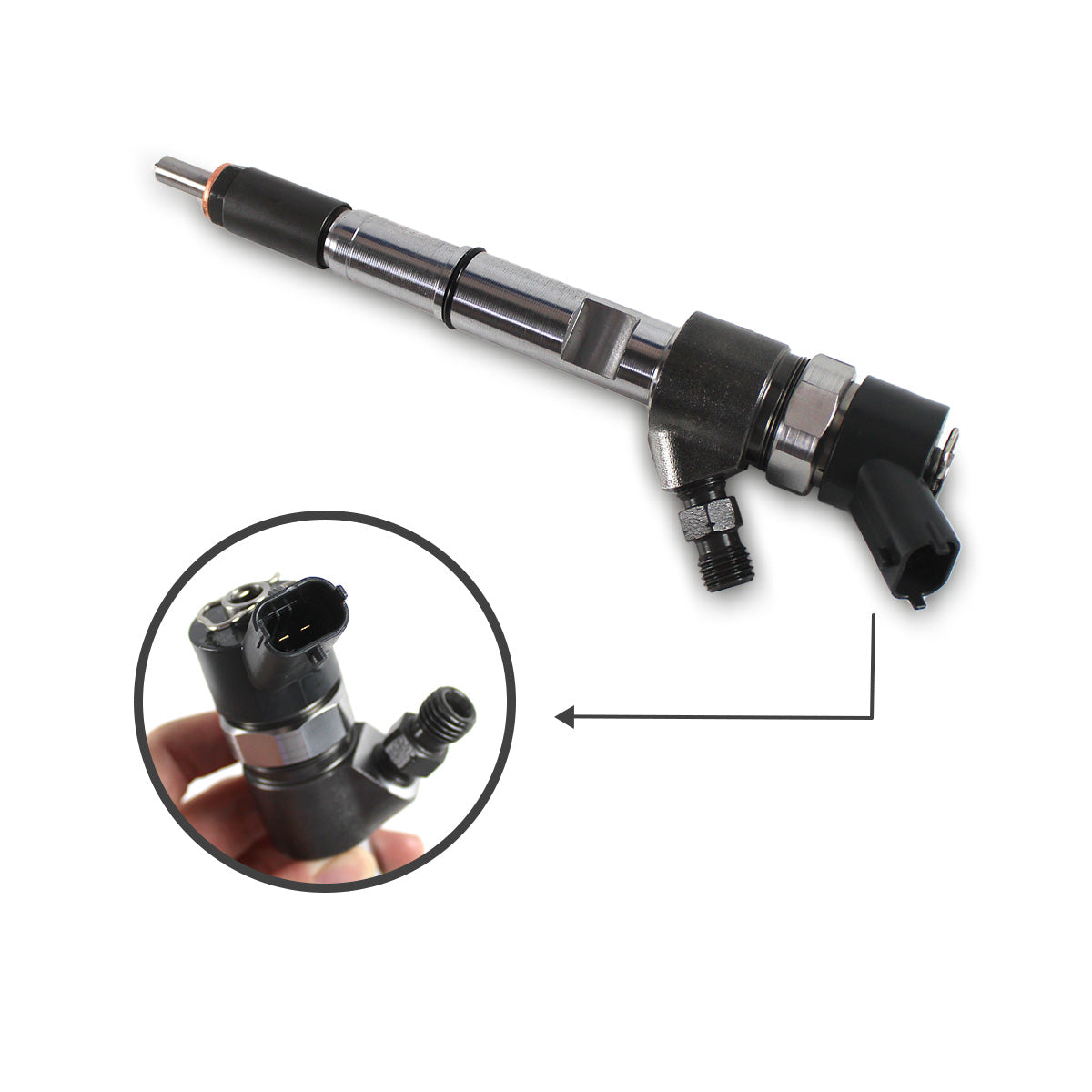 0445110457 Common Rail Injector for Case New Holland Iveco John Deere 3.4 Diesel - Sinocmp