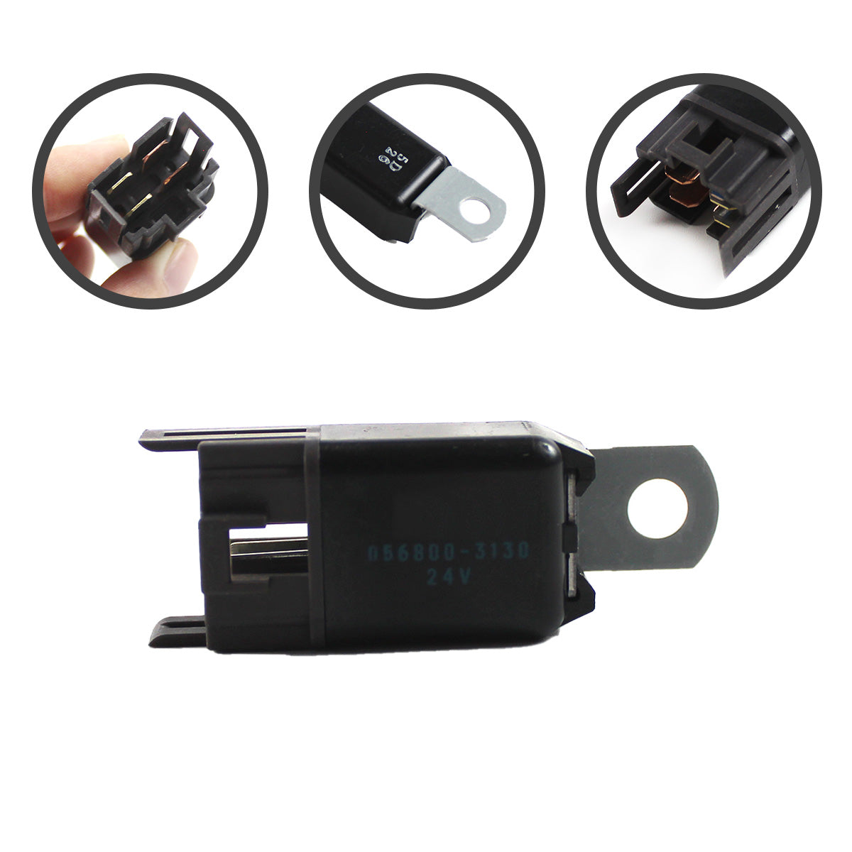 056800-3130 24V Air Conditioner Relay for Komatsu Excavator - Sinocmp