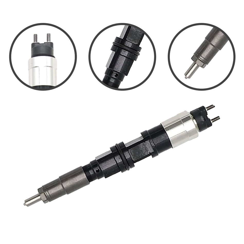 095000-6500 DZ100216 Diesel Fuel Injector for John Deere 1410D 1510E 4.5L 4045 Engines - Sinocmp