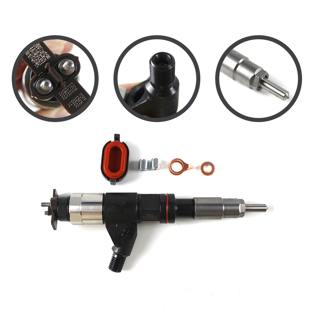 095000-6310 095000-6311 Fuel Injector for John Deere 4.5L 6.8L - Sinocmp