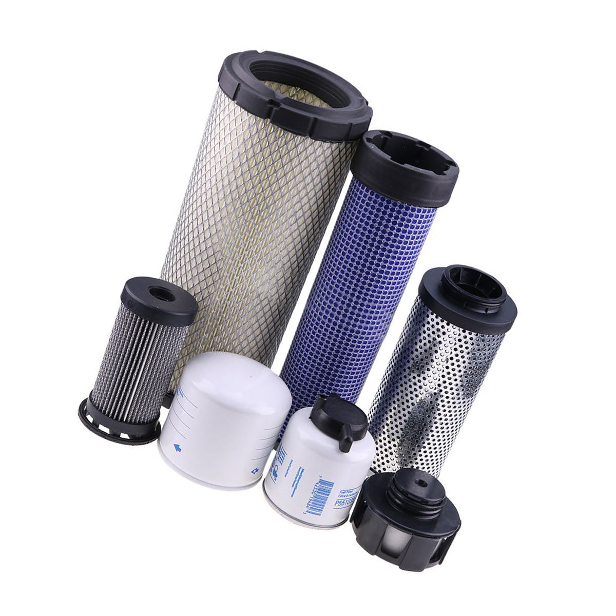 1000/2000 Hour Filter Kit 7316226 for Bobcat Skid Steer Loader S510 S530 - Sinocmp