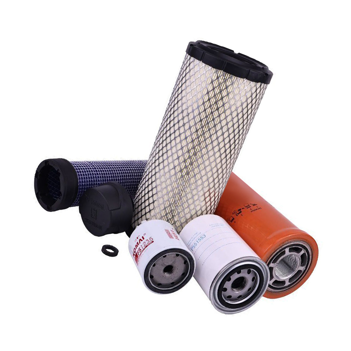 1000/2000 Hour Filter Kit 7324330 for Bobcat Excavator 337 341 E50 E55 - Sinocmp