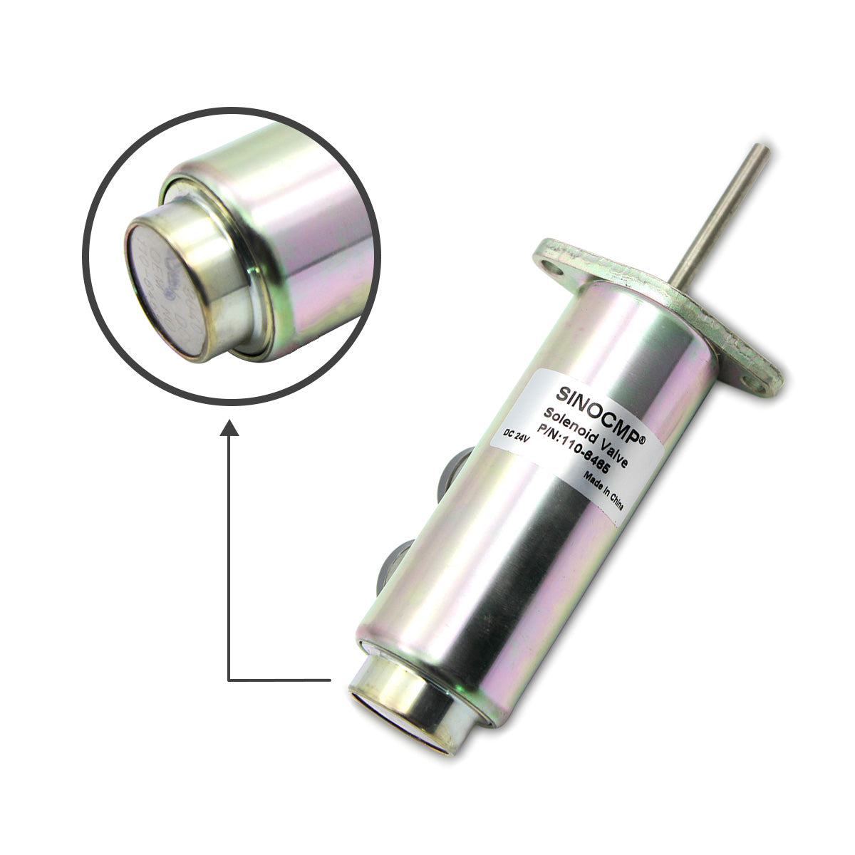 110-6465 6T-4122 24V Solenoid Valve for 826C 815B D250E - Sinocmp
