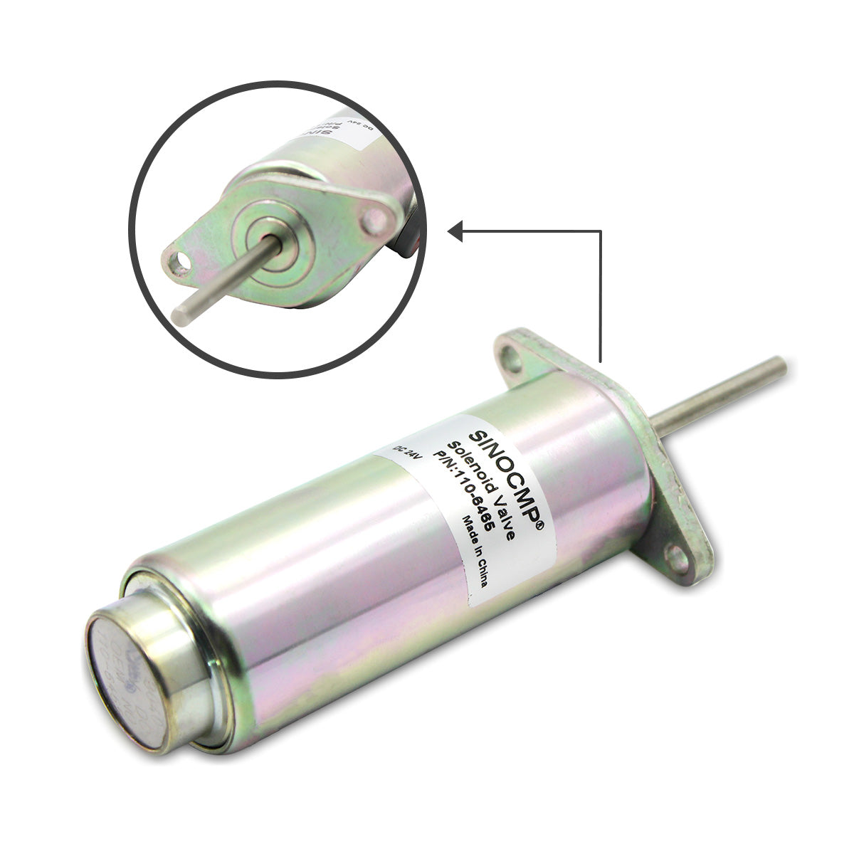 110-6465 6T-4122 24V Solenoid Valve for 826C 815B D250E - Sinocmp