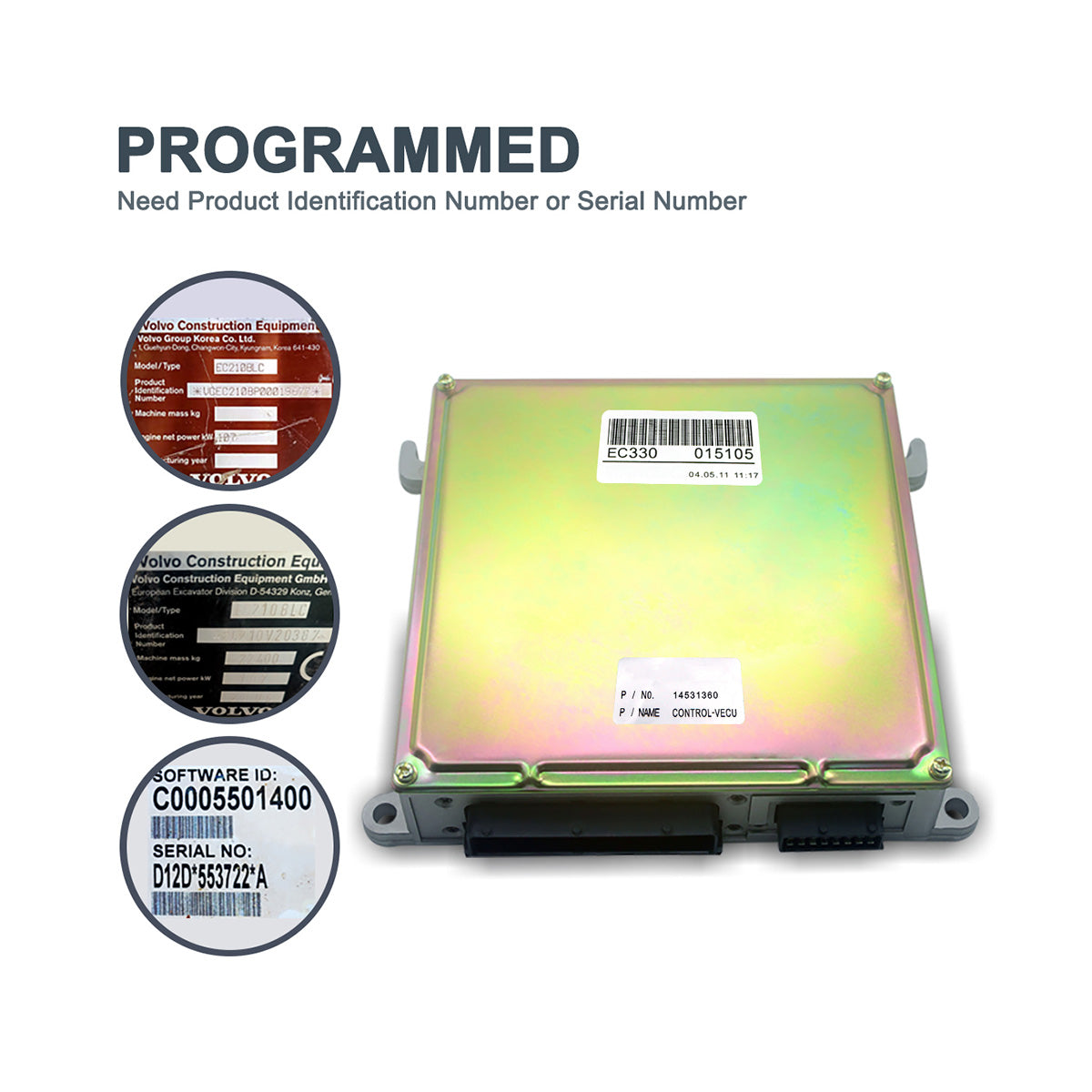 14531360 VOE14531360 V-ECU Controller for Volvo EC210B EC240B EC290B EC330B - Sinocmp