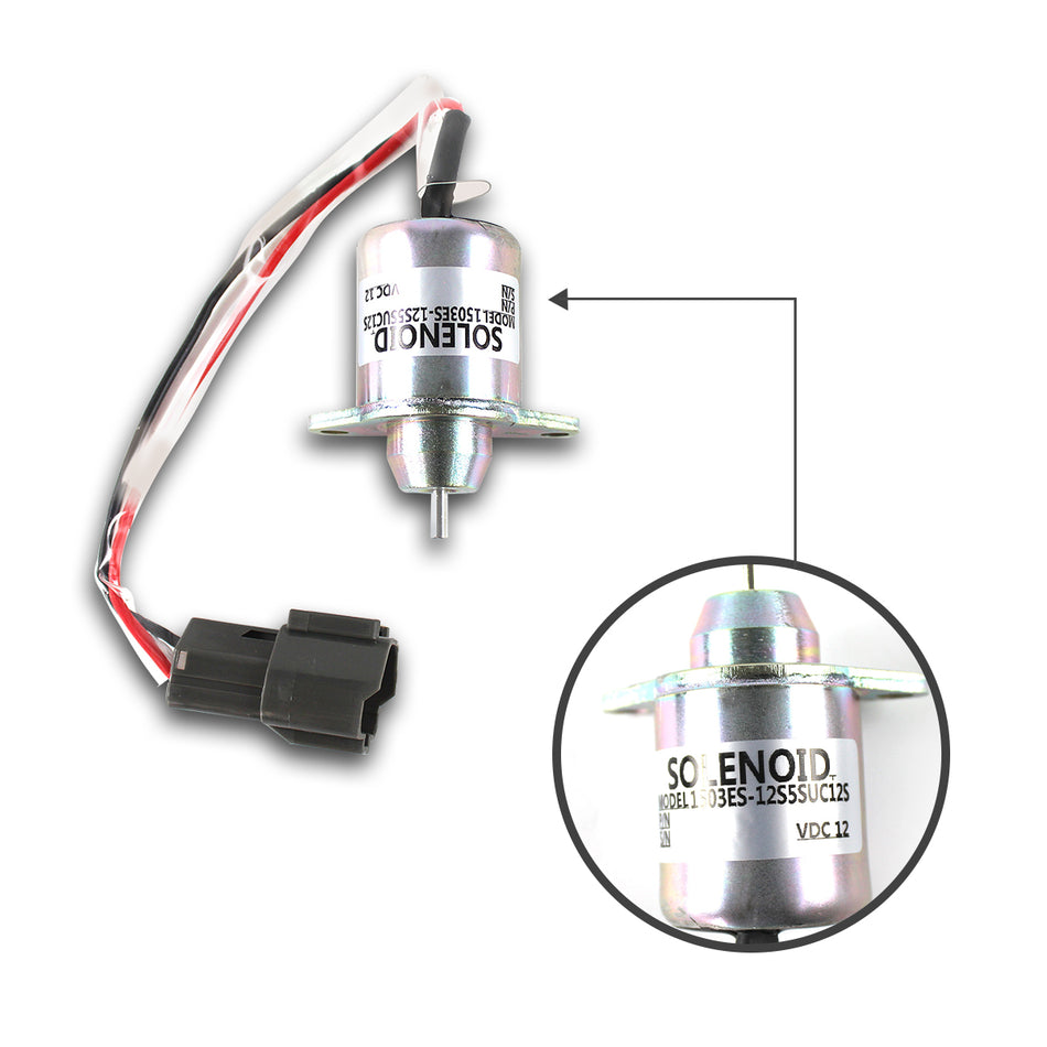 1503ES-12S5SUC12S Shut Off Solenoid Valve for John Deere R55 R60-7 DH55 - Sinocmp