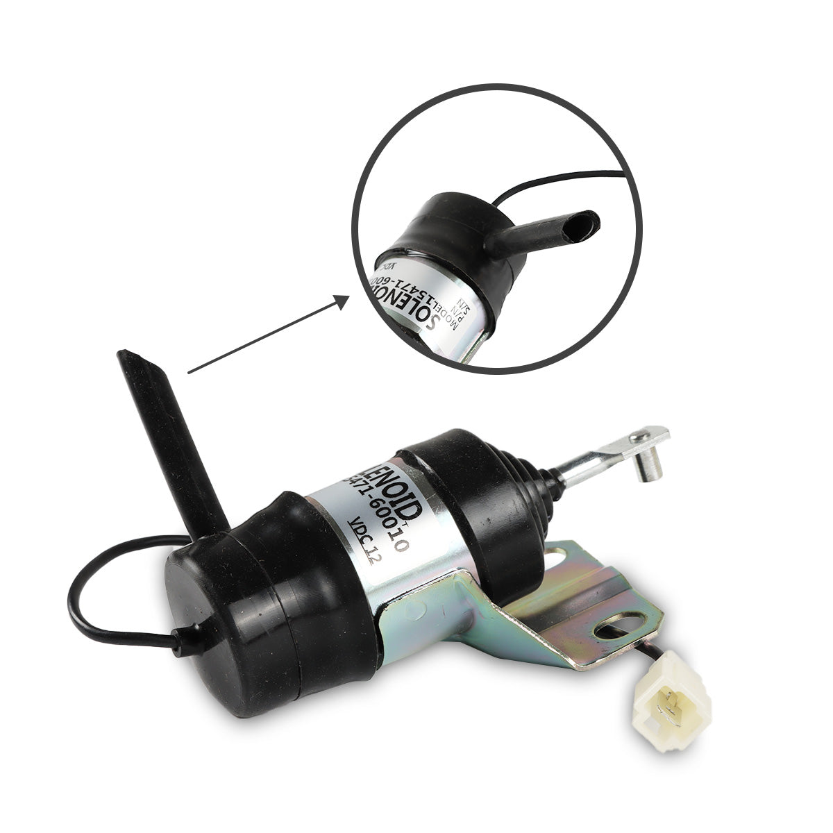 15471-60010 Fuel Shut Off Solenoid Valve for Kubota B1250 - Sinocmp