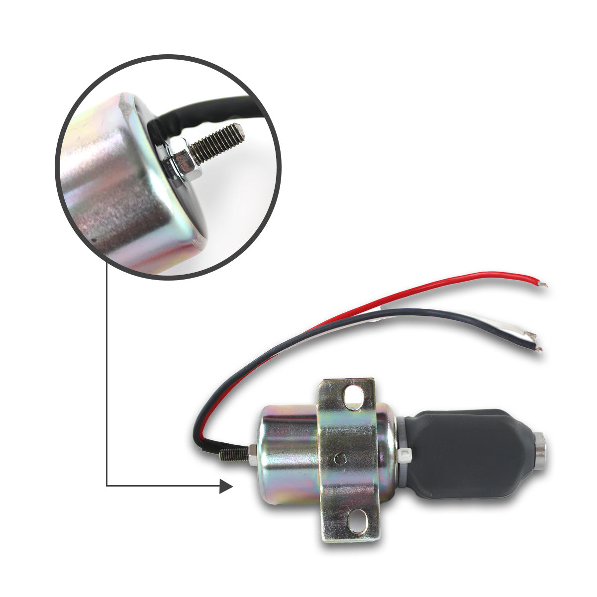 1756ES-24E3ULB1S5 110339541 24V Stop Solenoid Valve for Hyundai R200-5E R200-5 - Sincomp