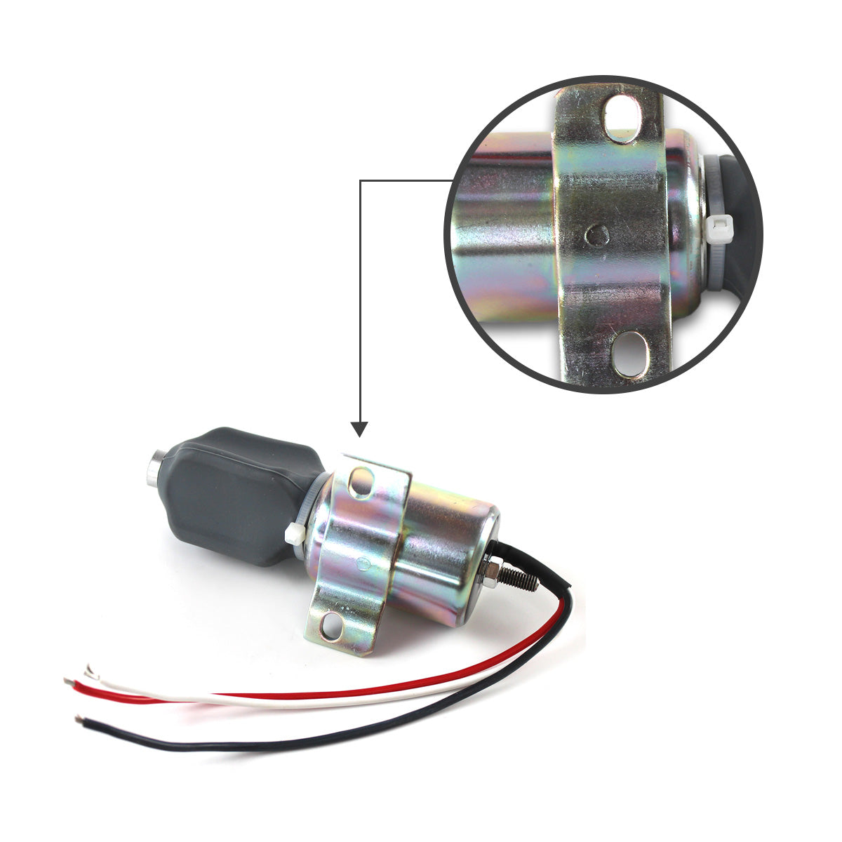 1756ES-24E3ULB1S5 110339541 24V Stop Solenoid Valve for Hyundai R200-5E R200-5 - Sincomp