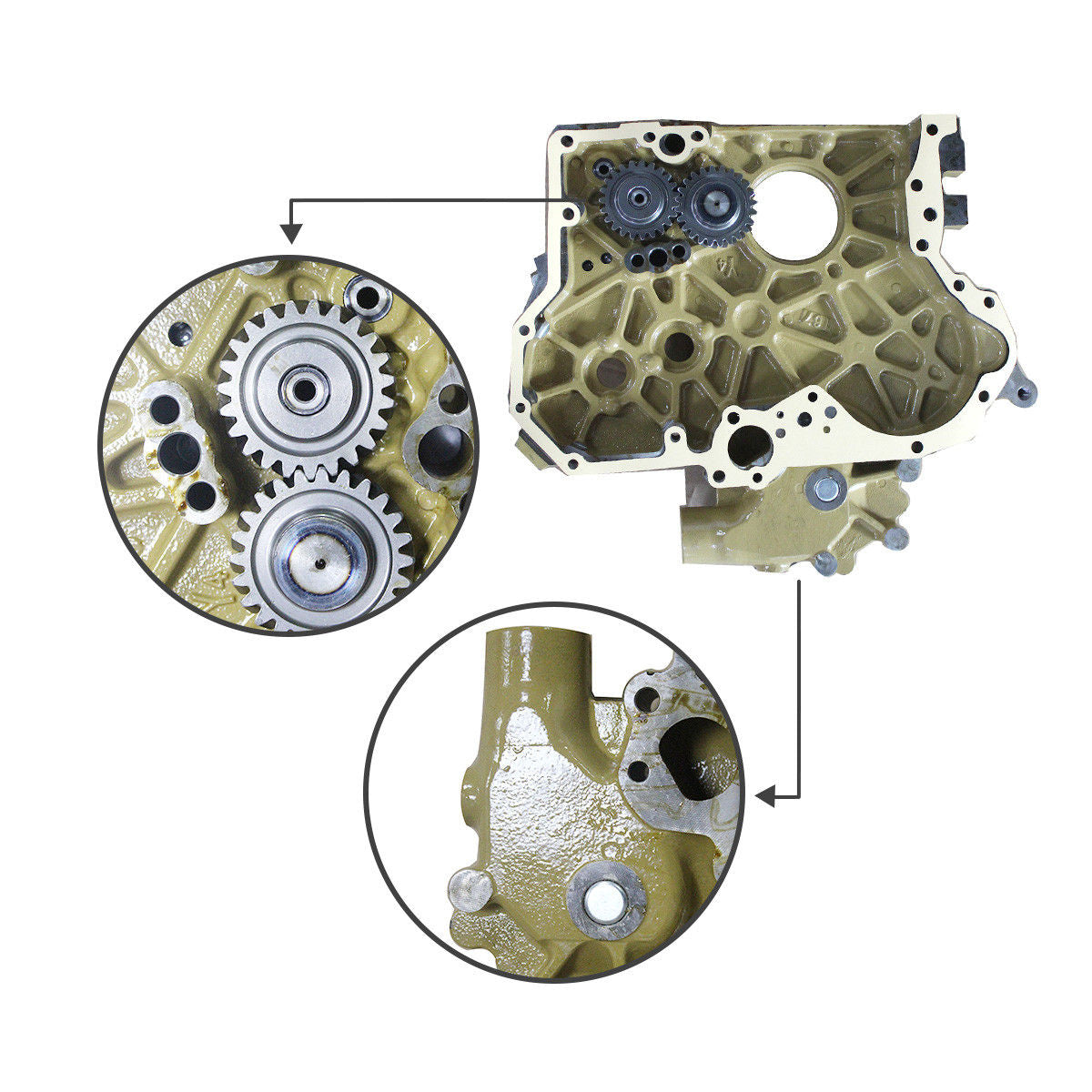 178-6539 34335-23010 Oil Pump for Caterpillar 3066 S6KT Engine Gear Housing - Sinocmp