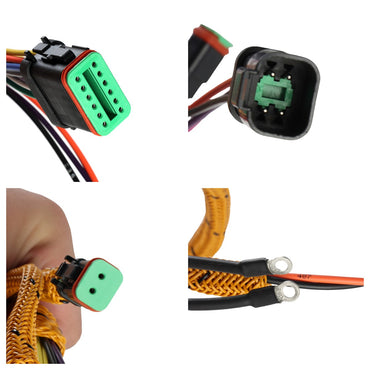 Faisceau de câbles de pompe hydraulique 197 – 4328 pour pelle Caterpillar E325C 322C