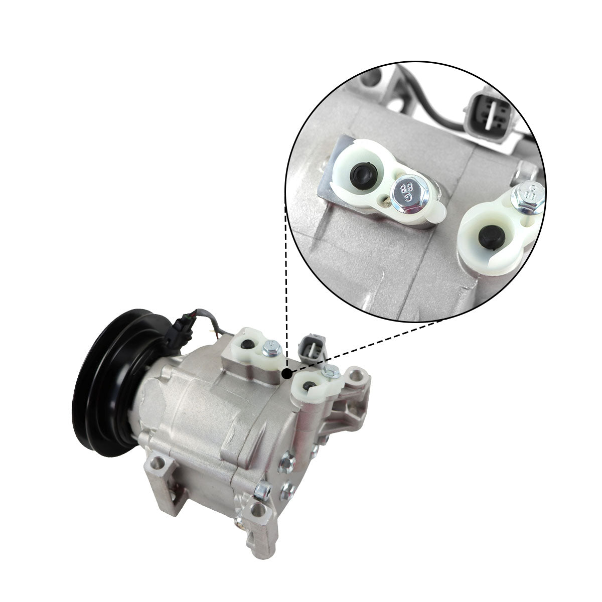 1PK AC Compressor 1406-7030 1906-7000 for John Deree Trator