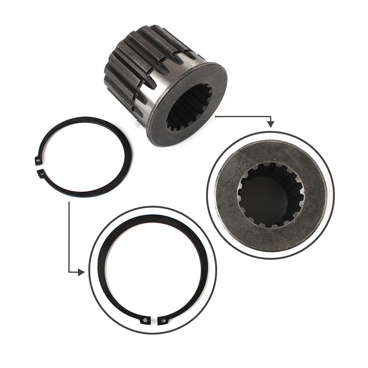 203-01-61190 Coupling for Komatsu PC100 PC120 PC130 - Sinocmp