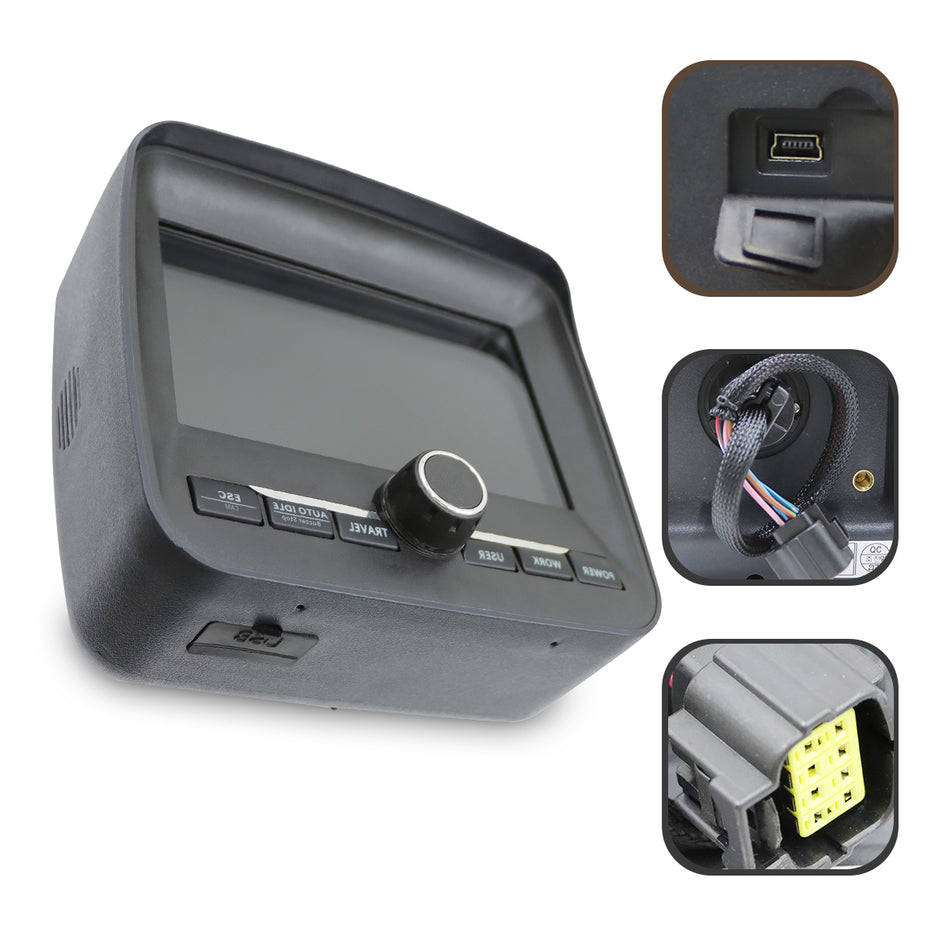 21Q6-40100 Monitor Display Screen for Hyundai R250LC-9 R290LC-9 R320LC-9 - Sinocmp