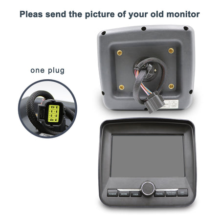 21Q6-40100 Monitor Display Screen for Hyundai R250LC-9 R290LC-9 R320LC-9 - Sinocmp