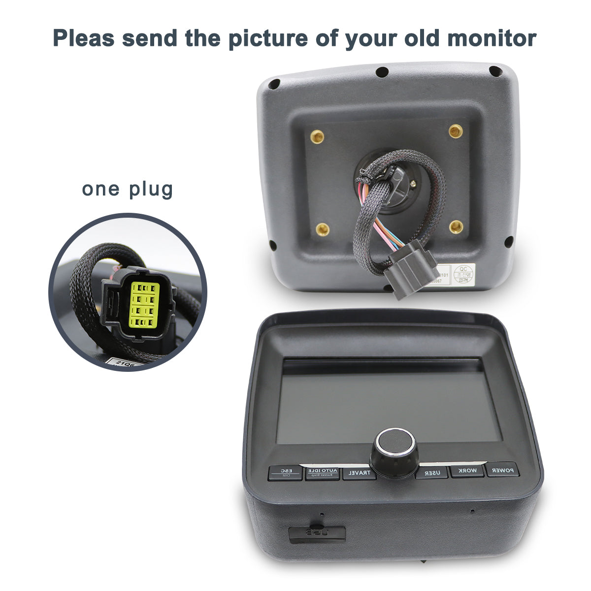 21Q6-40101 Monitor Display Cluster for Hyundai R250LC-9 R290LC-9 R320LC-9 - Sinocmp