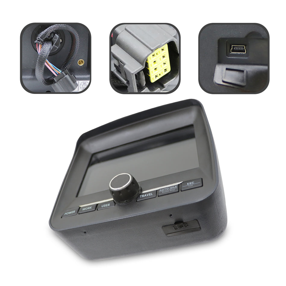 21Q6-43000 Cluster Display Monitor for Hyundai R210LC-9 R235LCR-9 - Sinocmp