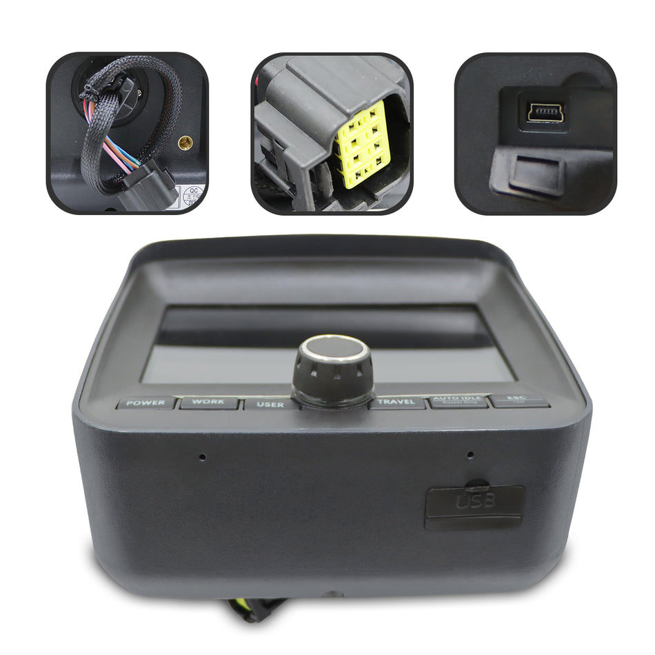 21Q6-55500 Monitor Gauge Cluster for Hyundai R330LC-9A R220LC-9A R250LC-9A - Sinocmp