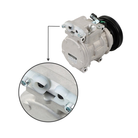 2208-6013B 24V 4PK Compressor for Doosan DX225LC-V - Sinocmp