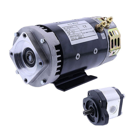 24V Electric Motor 40844GT & Hydraulic Pump 96193GT Fits for Genie GS-1530 GS-2032 GS-2046 GS-3232 GS-4655 - Sinocmp