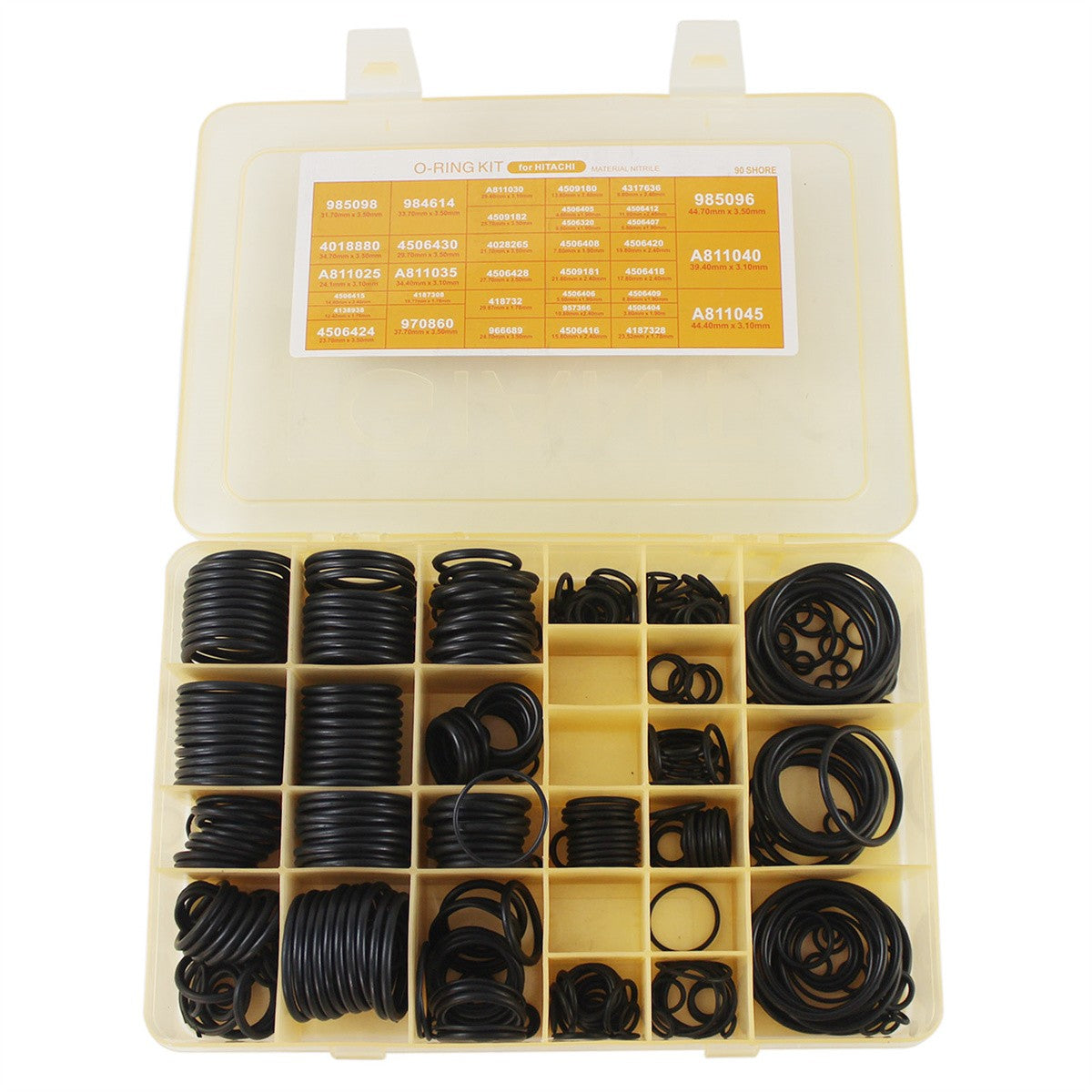 383PCS O-Ring Box Seal Kit for Hitachi EX100 EX200 EX300 Excavator - Sinocmp