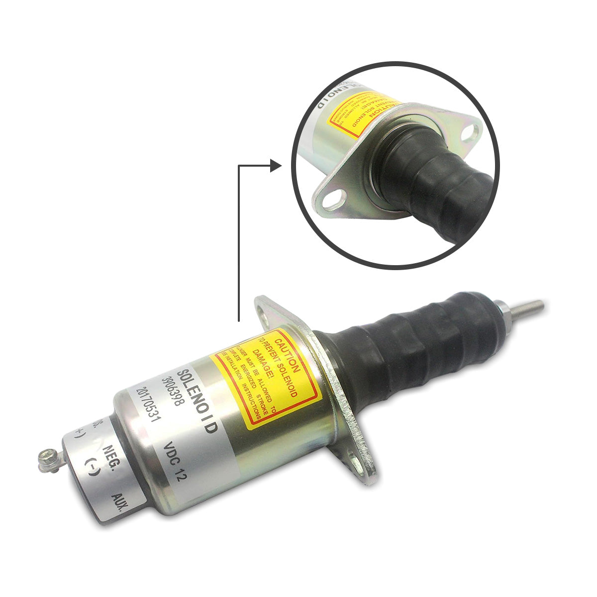 3906398 SA-3151-12 Fuel Shutdown Solenoid Valve for Cummins Engine - Sinocmp