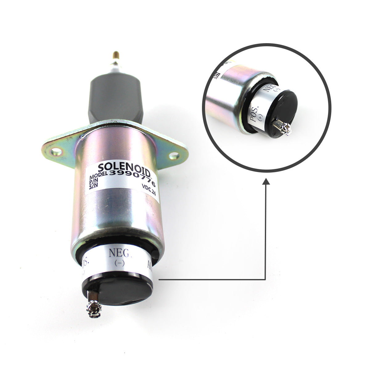 3906776 SA-3152-24 Fuel Shutdown Solenoid Valve for Cummins 4BT 6C Engine - Sinocmp