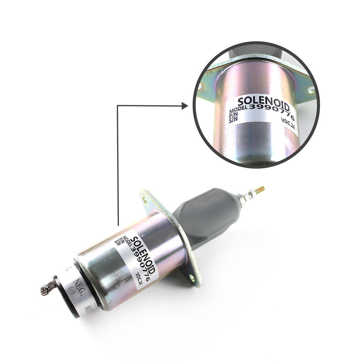 3906776 SA-3152-24 Fuel Shutdown Solenoid Valve for Cummins 4BT 6C Engine - Sinocmp