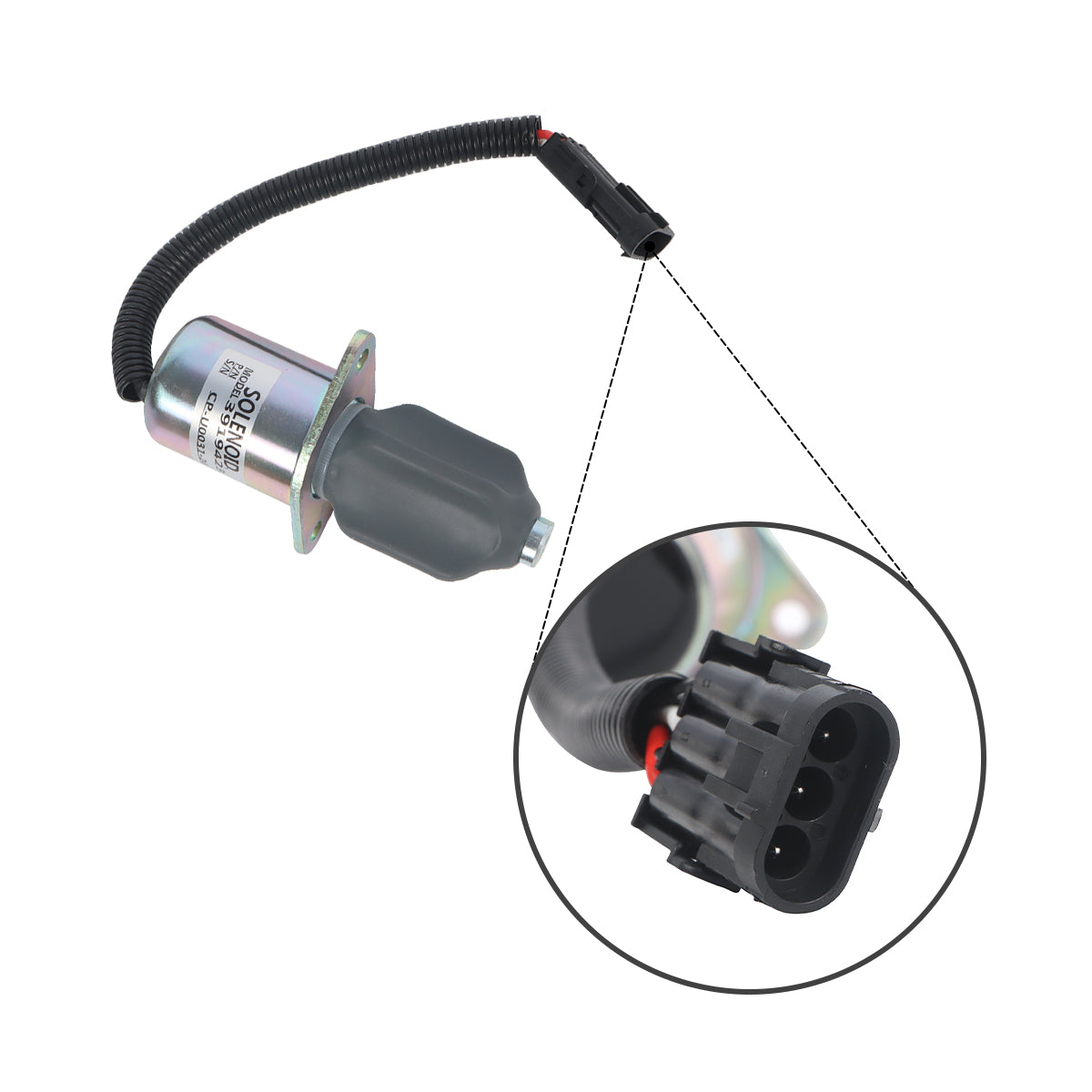 3931196 3919423 SA-4754-24 Shut Off Solenoid Valve for Cummins Engine - Sinocmp