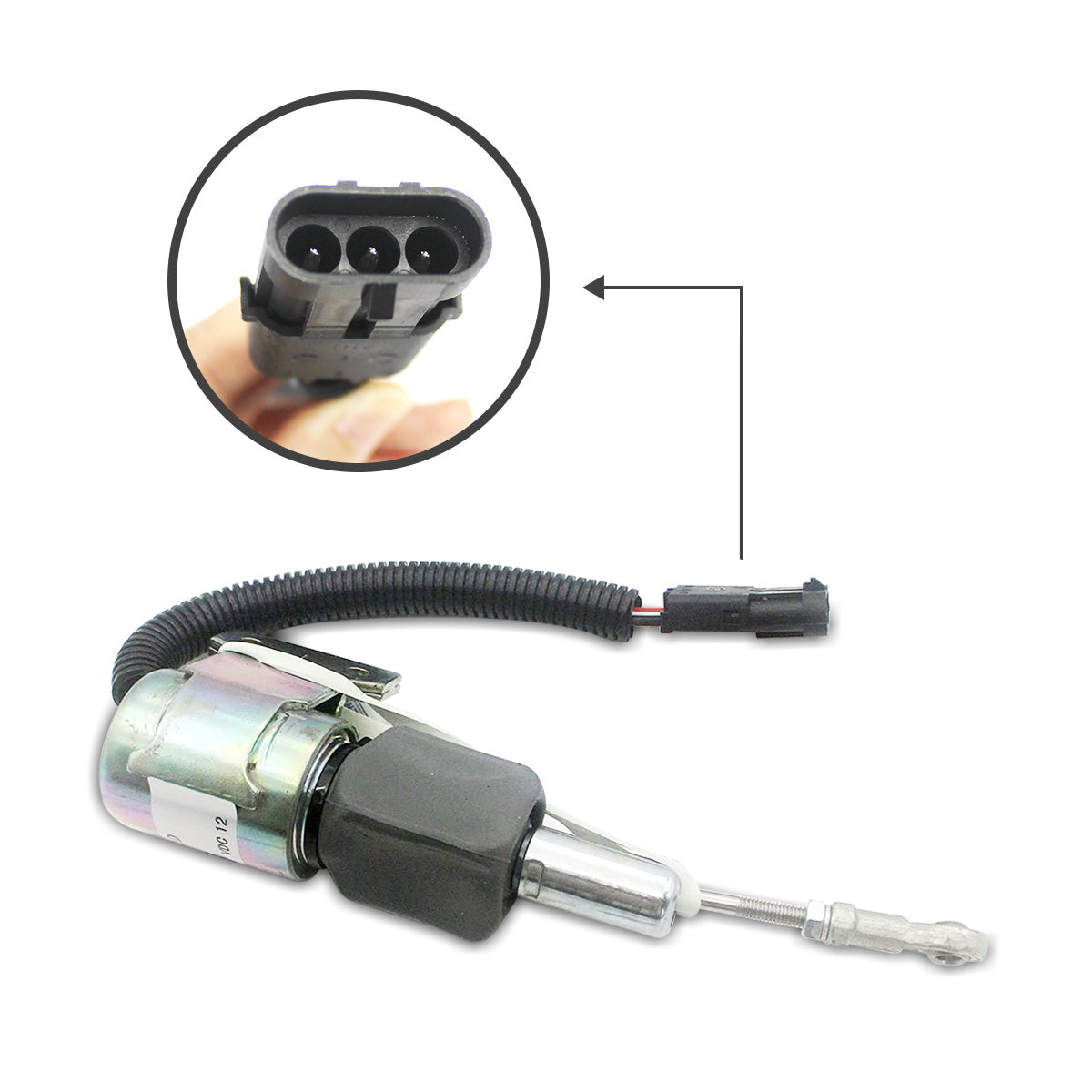 3932529 SA-4756-12 12V Stop Shut Off Solenoid Valve for Cummins 4BT/6BT Engine - Sinocmp