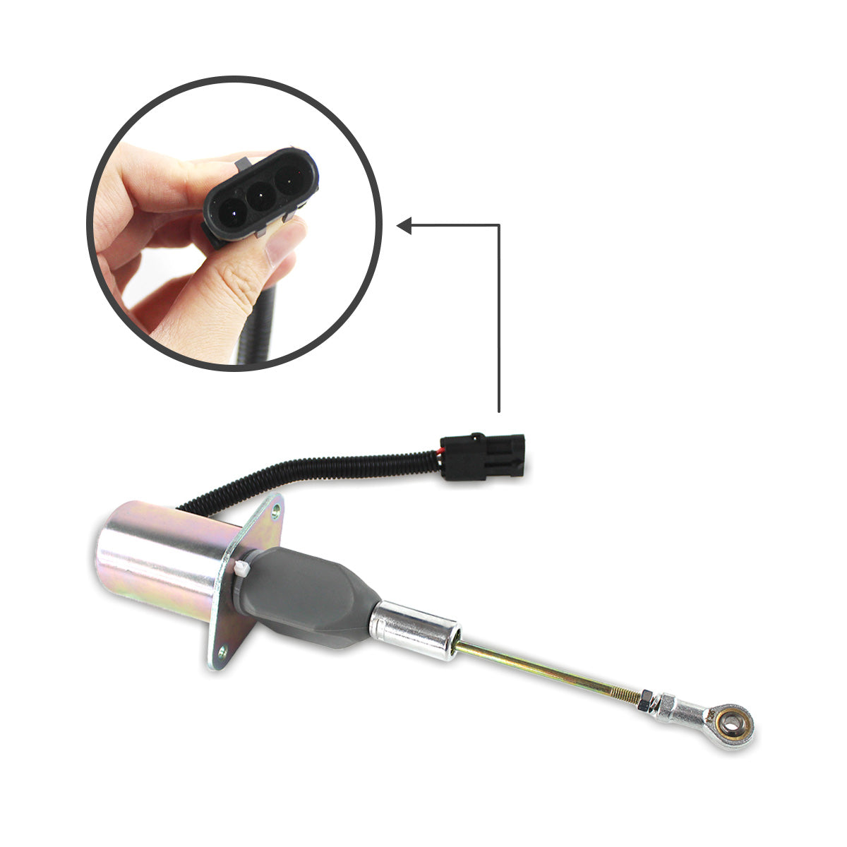 3934174 SA-4697-12 Cutoff Solenoid Valve for Cummins 5.9 Engine - Sinocmp