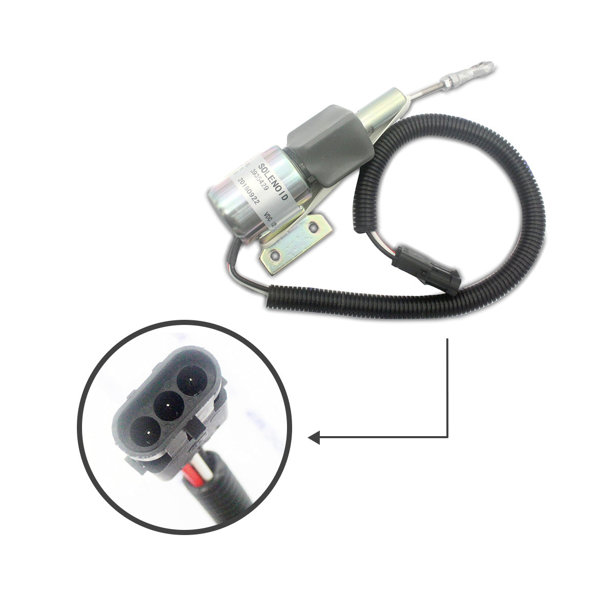 3935429 SA-4755-12 Fuel Shutdown Solenoid for Cummins 6BT 5.9L Engine - Sinocmp
