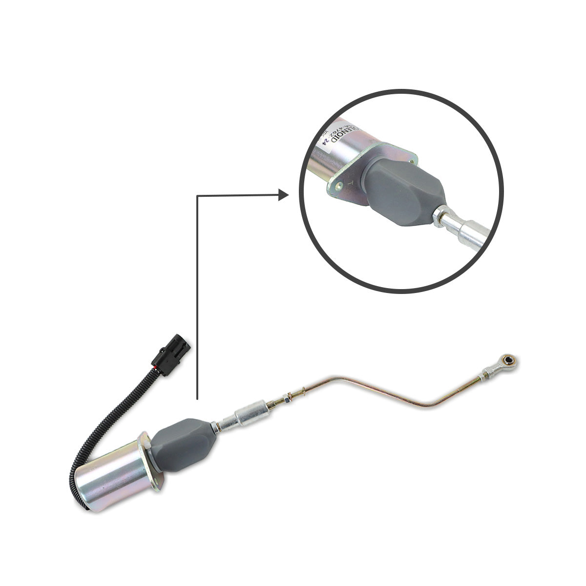 3935457 SA-4762-24 24V Fuel Shutoff Solenoid Valve for Cummins 4BT 6BT 5.9L 8.3L - Sinocmp