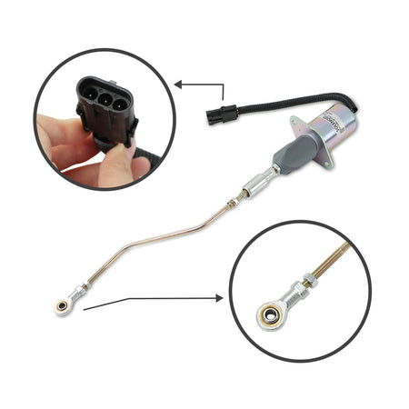 3935459 Fuel Shutdown Solenoid for Cummins 6BT Engine - Sinocmp