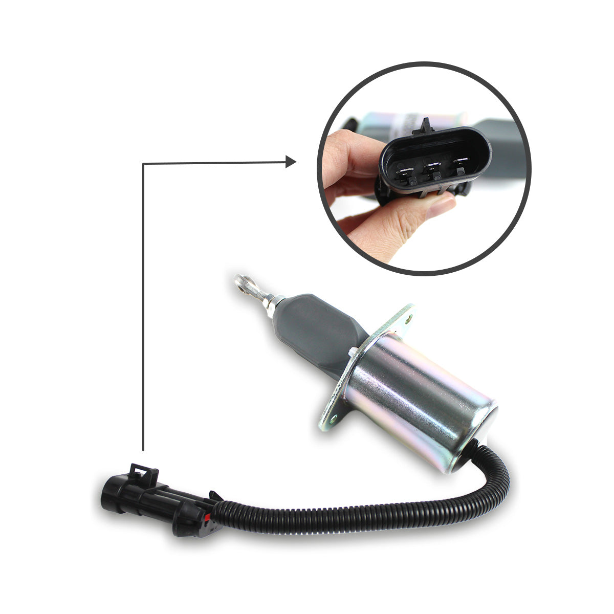 3936026 SA-4767-12 5016244AB Stop Cutoff Solenoid for Cummins 6 CT Engine - Sinocmp