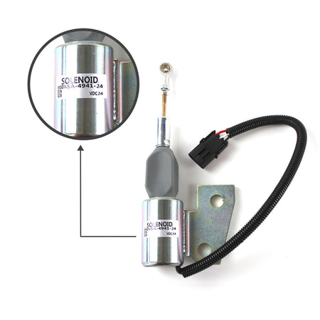 3991168 SA-4941-24 3964628 24V Stop Solenoid Valve for Cummins 4BT - Sinocmp