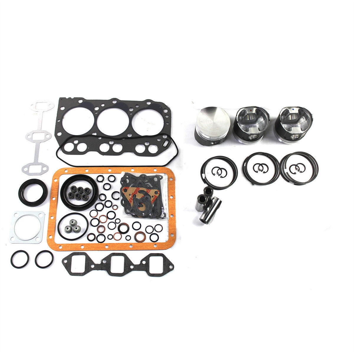 3T72 Engine Rebuild Kit for Yanmar YM169 YM180 YM186 Tractors - Sinocmp