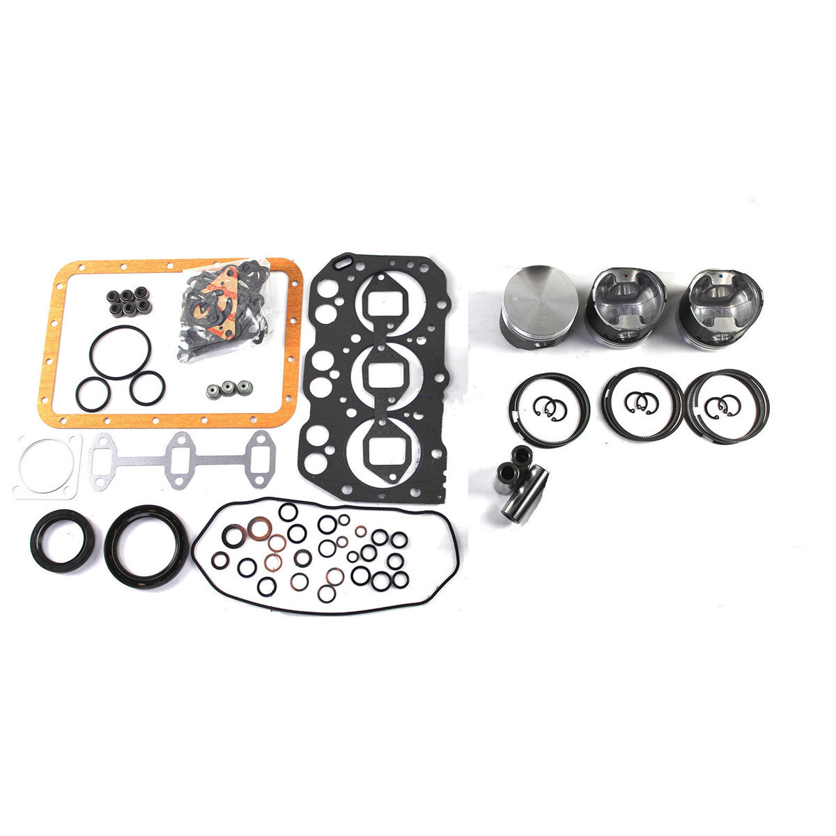 3T72 Engine Rebuild Kit for Yanmar YM169 YM180 YM186 Tractors - Sinocmp