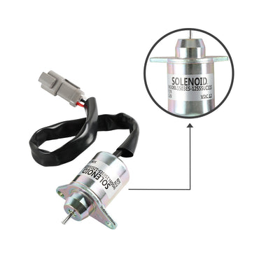 41-6383 1503ES-12S5SUC11S 12V SOLLÉNOID D'ARRÊT POUR LE MOTEUR YANMAR