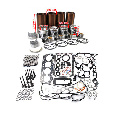 4JJ1 Engine Rebuild Kit for Isuzu NQR NKR NPR ELF NHR Truck Parts