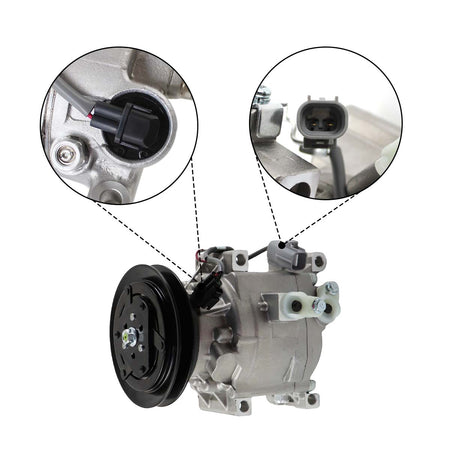 4PK A/C Compressor 88310-52550 88310-52492 447260-1780 for Toyota