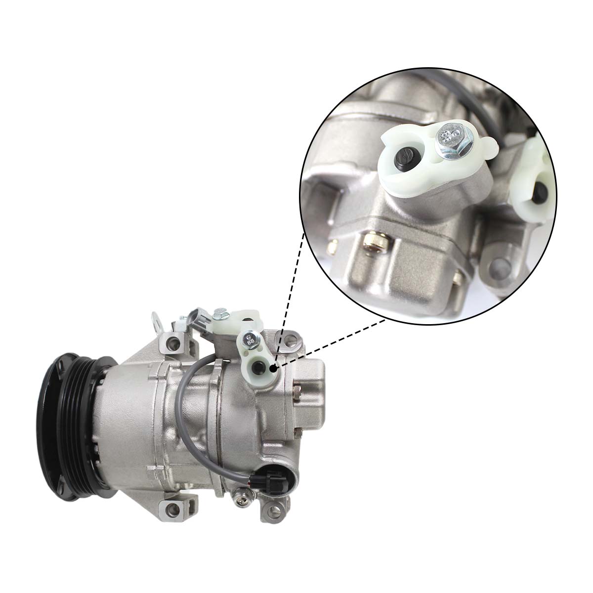 4PK A/C Compressor 88310-52550 88310-52492 447260-1780 for Toyota Yaris 1.3