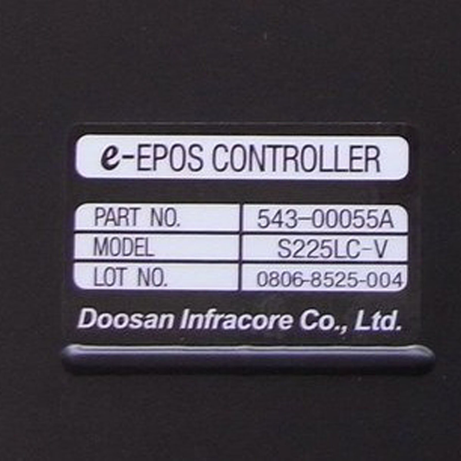 EPOS Controller 543-00055A for S225LC-V DH-7 Daewoo Doosan Excavator