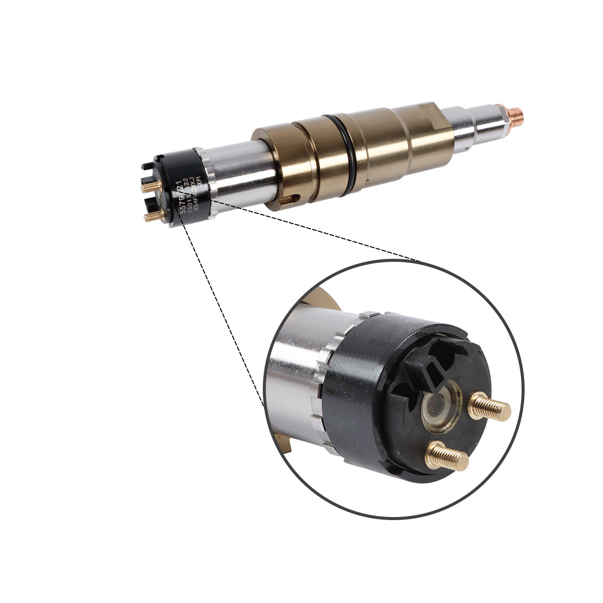 5579421 Fuel Injector with Tube for Cummins Engine X15 ISX15 QSX15 ISX12 QSK60 - Sinocmp