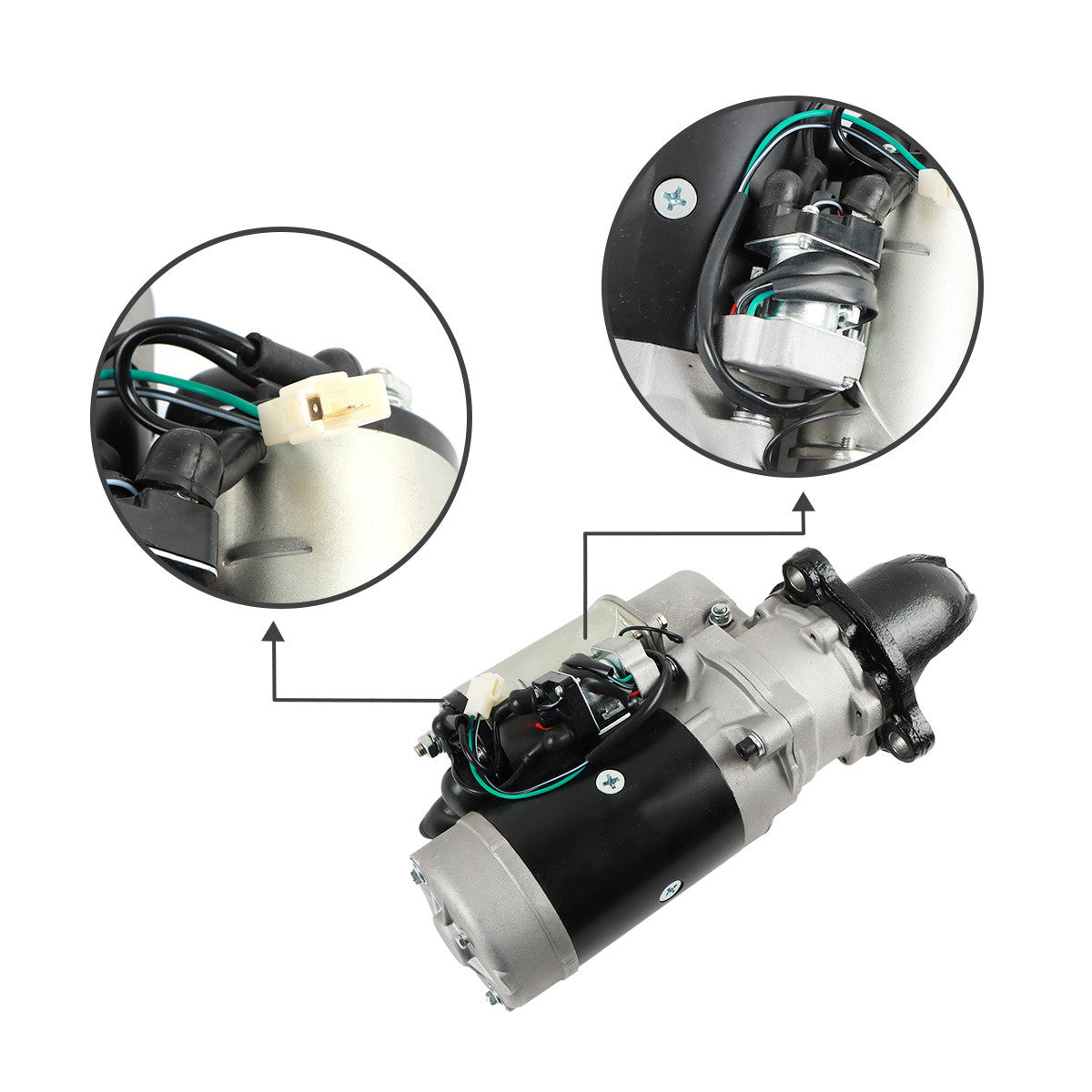 600-813-9322 6008139320 Starting Motor for Komatsu S6D125E SA6D125E SA6D140E - Sinocmp