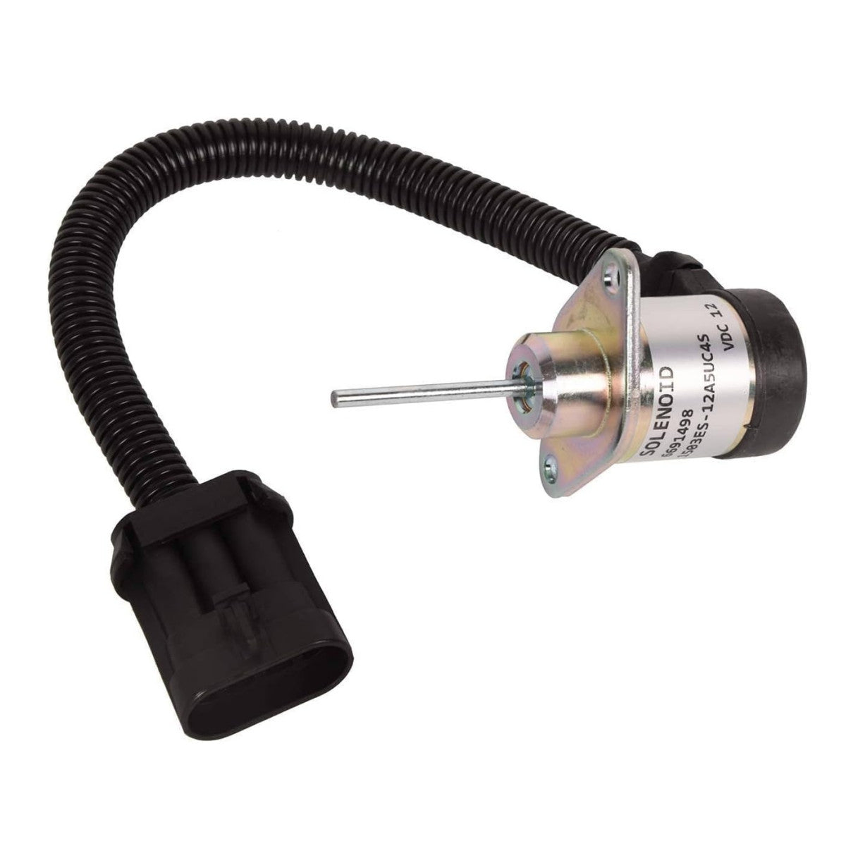 6691498 1503ES-12A5UC4S 1G925-60011 12V Shut Off Solenoid Stop Shutdown Solenoid for Bobcat S185 Skid Steer Kubota Engine - Sinocmp