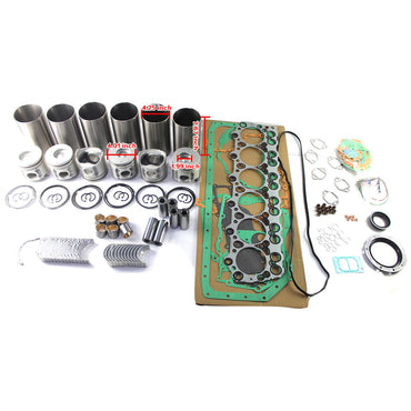 6D34 Kit de reconstrução do motor 6D34T para Kobelco SK200-5 SK200-6 SK230-6E Escavadeira