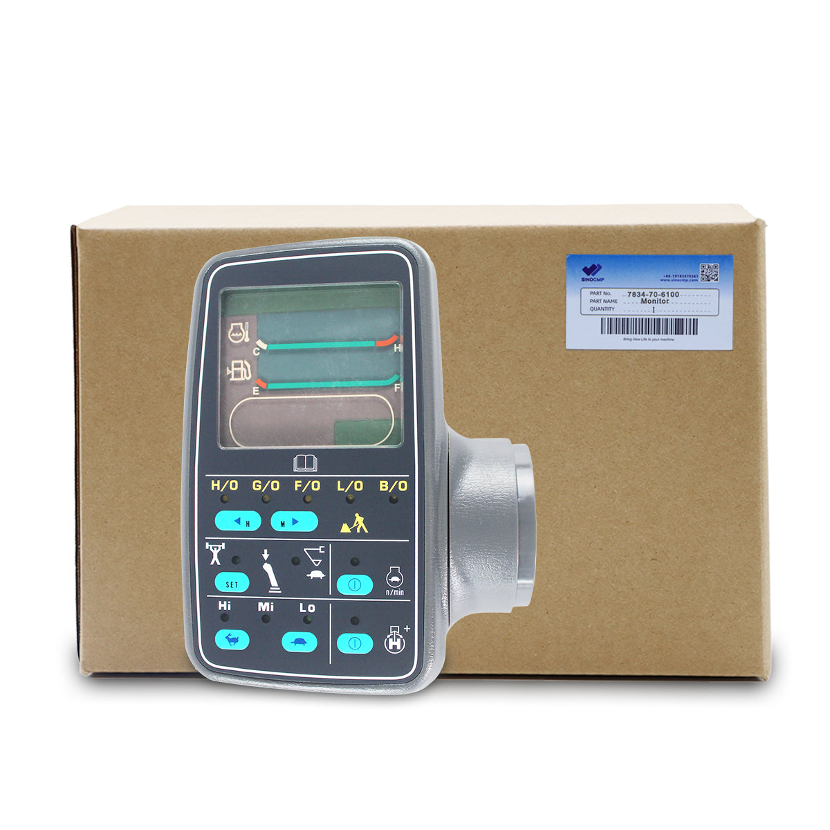 7834-70-6100 7834-70-6101 Gauge Cluster Monitor for Komatsu PC200-6 PC220-6 - Sinocmp