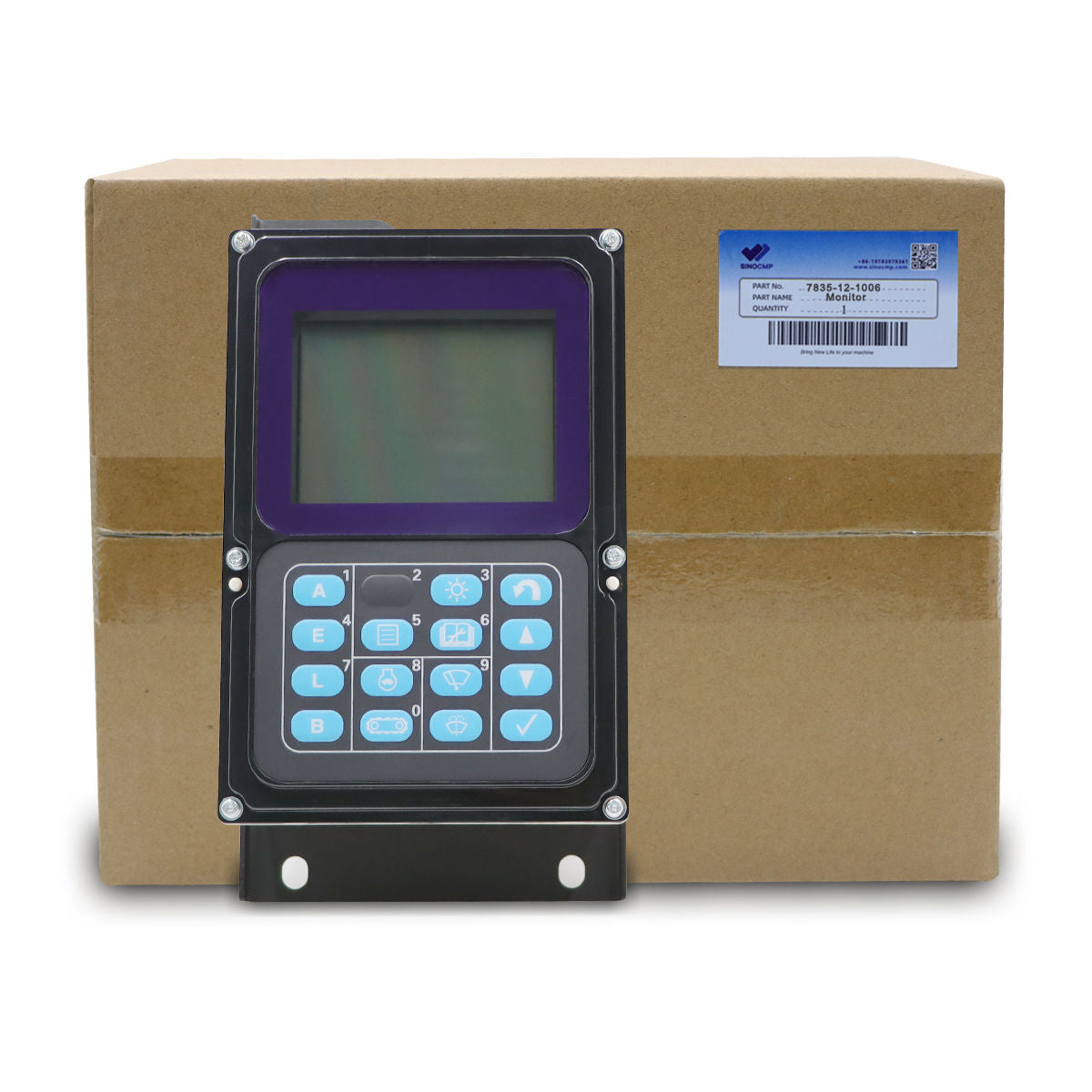 7835-12-1006 Monitor Display Panel for Komatsu PC160-7 PC180-7 PC180NLC-7 - Sinocmp